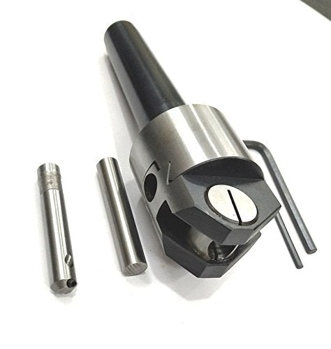Boring Head Pivot Head Design+3MT Shank (3/8" BSW Drawbar)+Fly Cutter & HSS Tool