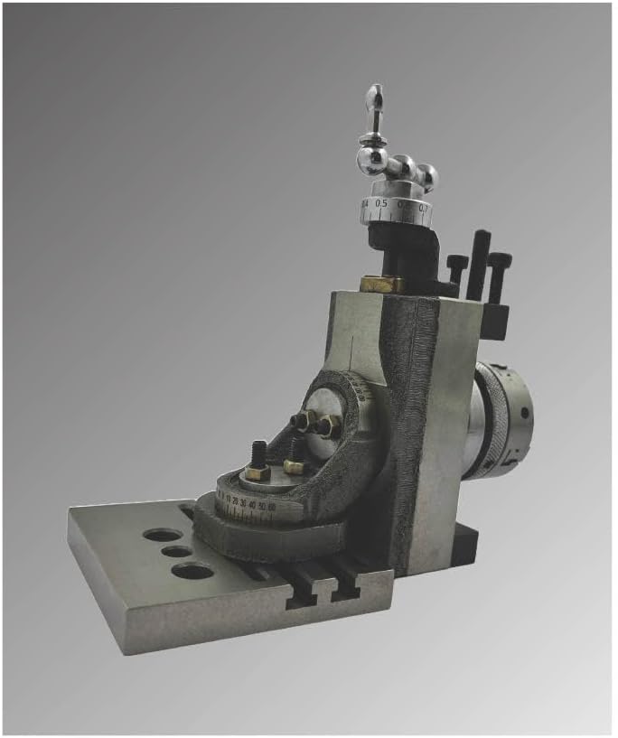 Assorts Mini Vertical Slide 90x50mm (2-Slot) – Fixed & Swivel, 3-Jaw/4-Jaw, Base Plate & Z-Angle Plate for Mini Lathe(with Clamp)