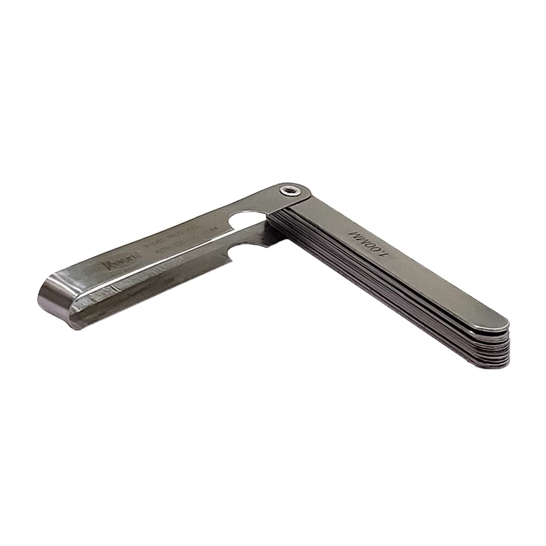 General DIY workshop metal & wood workers machinist daily use hand tools (4"/100 mm Metric Feeler Gauge (20 Blade))