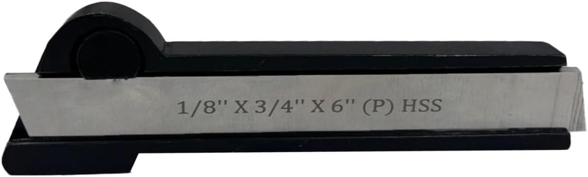Lathe Cut-Off Parting Tool Holder 1-1/8" Width with High-Speed Steel Blade 1/8" x 3/4" x 6"