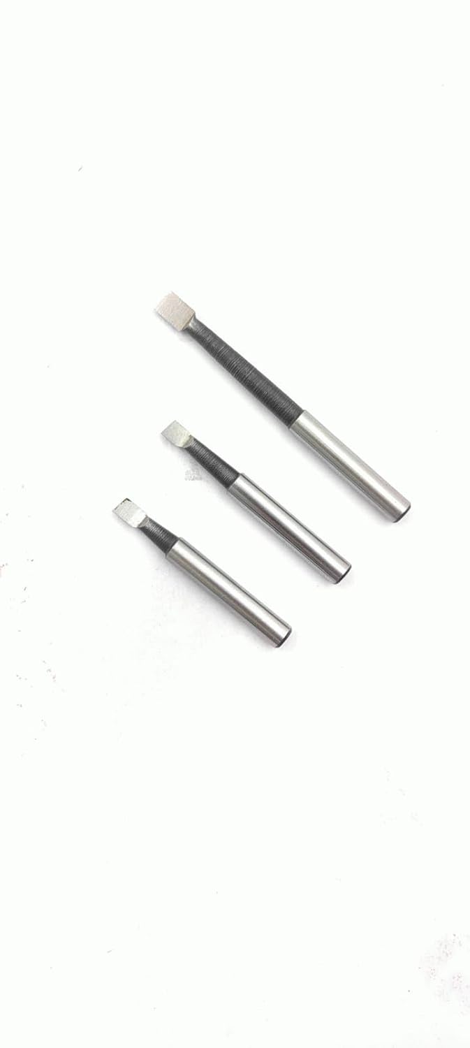 Assorts Set of 3 HSS Boring Bars with 6mm Shank Diameter for 30mm Boring Heads