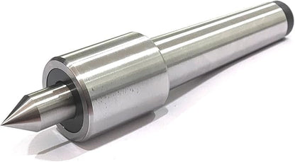Small slim body precision revolving live center for conventional lathe machines under 10 micron run-out & 1500-1800 RPM