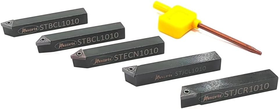Assorts 5 Pc Indexable turning tool set for lathe- metalworking (12 mm Sq. Shank)