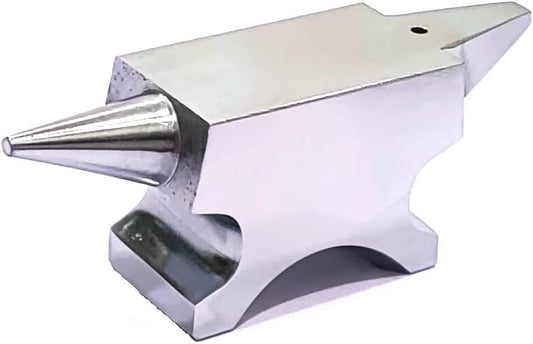1.1 lb Double Horn Steel Anvil – Tool for Jewelry Making, Metal Forming, Hammering, and Stamping