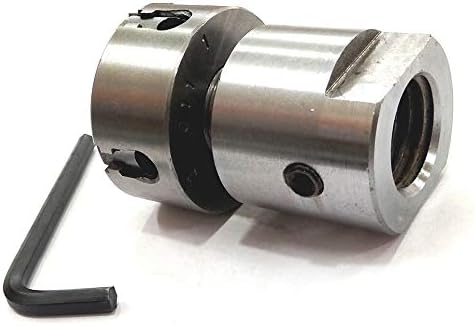 Lathe Spindle Adapter Connects 3/4" x 16 TPI Machine Spindle to M12 x 1 Threaded Chucks (ADAPTOR WITH 50 MM 4 JAW INDEPENDENT CHUCK)