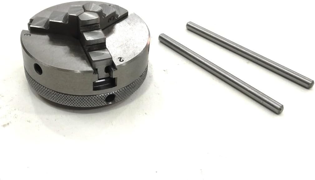 3" Inches/ 80 Mm Tilting Rotary Table With 65 Mm 3 Jaws Self Centering Chuck, Suitable Back Plate & T Nuts Bolts & Tailstock- Milling Engineering Tools