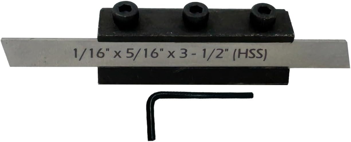 8mm Shank Parting Tool with Blade Size 1/16" x 5/16" x 3-1/2" - Precision Cutting Tool for Metalworking