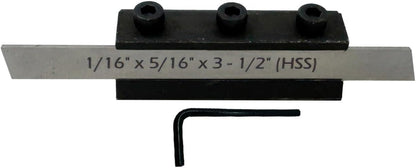 8mm Shank Parting Tool with Blade Size 1/16" x 5/16" x 3-1/2" - Precision Cutting Tool for Metalworking