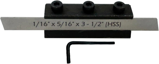 8mm Shank Parting Tool with Blade Size 1/16" x 5/16" x 3-1/2" - Precision Cutting Tool for Metalworking