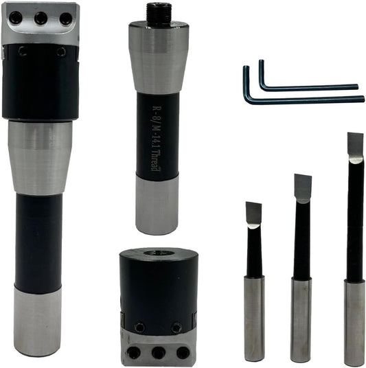 ASSORTS Quality Precision Boring Head Diameter 1.5" INCHES// 1 DIV: 0.001 Thou (R8 Shank (7/16" UNF Drawbar))