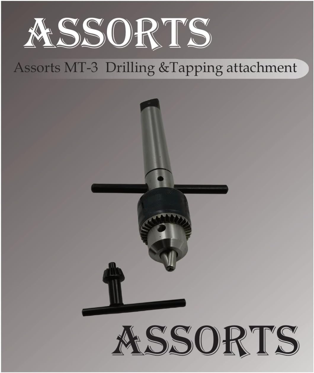 ASSORTS Easy Tapping Attachment With Drill Chuck For Lathe Machine-tapping, drilling, and Reaming Engineering Machine Tools (3MT)