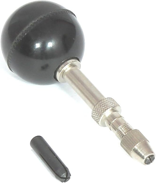 Jewelry Wood Working Tool Round Plastic Ball Handle Swivel Head Pin Vise 0-2.5 mm Capacity Collets