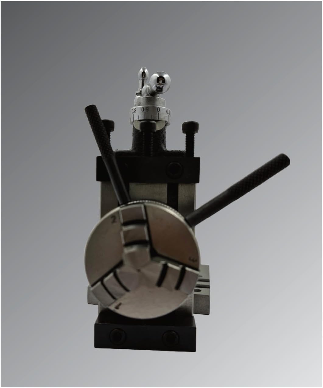 Assorts Mini Vertical Slide 90x50mm (2-Slot) – Fixed & Swivel, 3-Jaw/4-Jaw, Base Plate & Z-Angle Plate for Mini Lathe (Swivel Slide (2-Slot) + 3-Jaw Chuck + Base Plate)