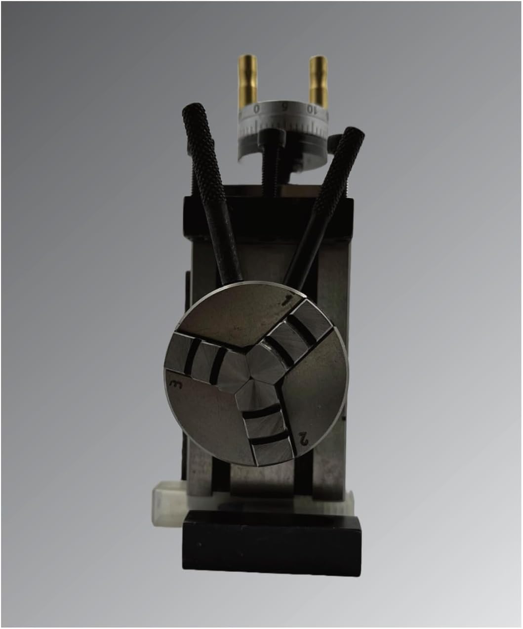 Assorts New Mini Fixed Vertical Slide (90mm x 50mm) with 2-Slots and Precision Side Scale, Z-Angle Plate, and 50mm 3-Jaw Self-Centering Chuck with Back Plate - for Mini Lathe Metalworking Projects