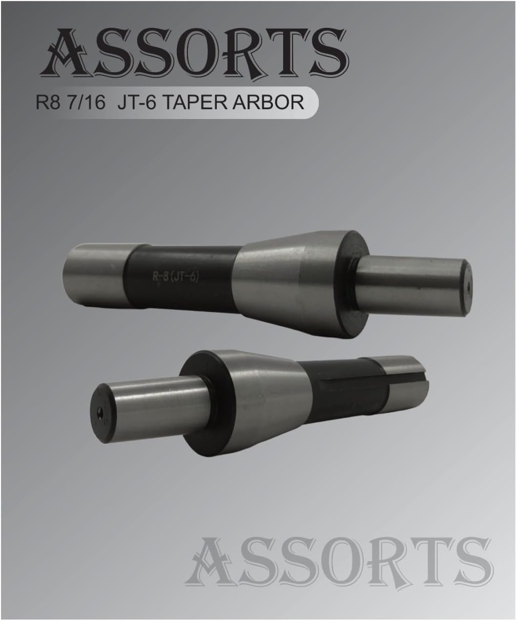ASSORTS R8 7/16 Inch to JT-6 Taper ARBOR Adapter Sleeve for Precision Tooling and Machining