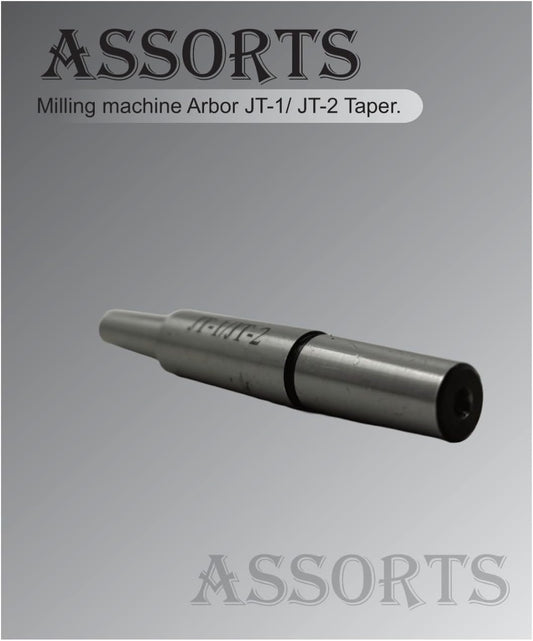 ASSORTS Milling Machine Arbor with JT-1/JT-2 Taper - for Diverse Machining Applications
