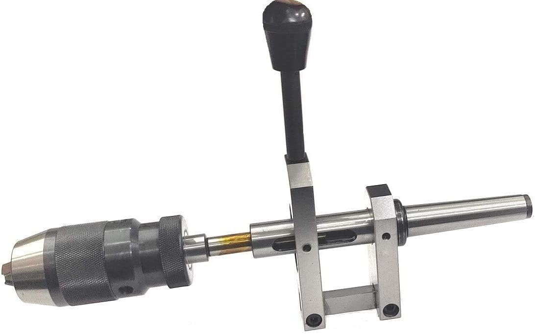 Sensitive Drilling Attachment For Lathe Machine To Avoid Drill Breakage (Drill Chuck Not Included) (Shank MT3- Drill Chuck Taper B12)