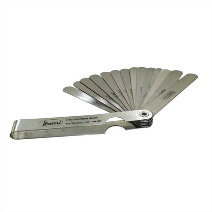 Stainless Steel Thickness Metric Feeler Gauge (13 Blades (0.05 to 1.0 MM))