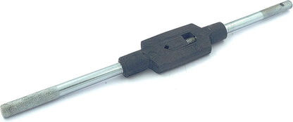 ASSORTS' Adjustable Tap Wrench Handle For Tapping Reaming - Steel Drop Forged Quality DIY Hand Tool (Chrome Handle Wrinkle Paint 1/2")