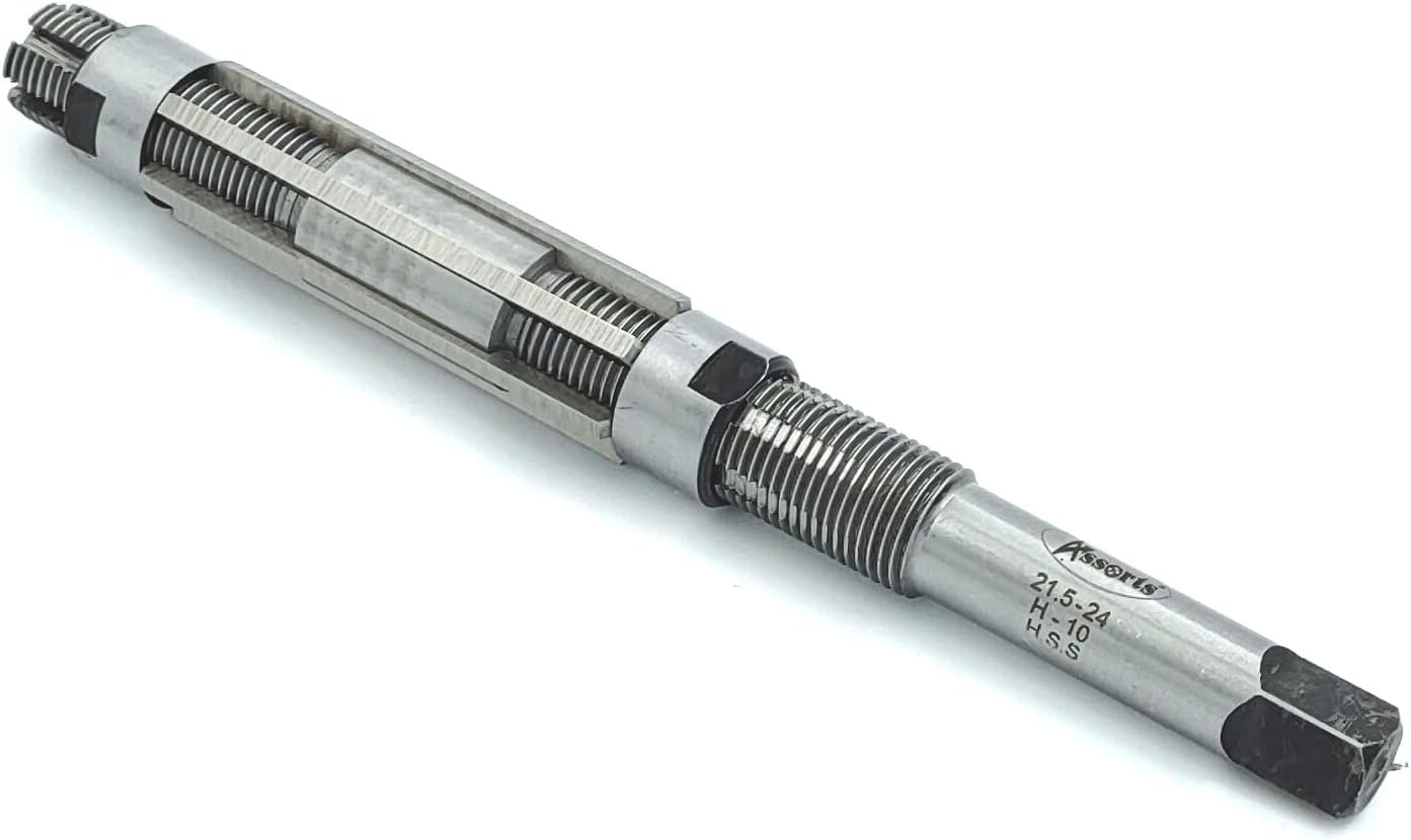 HSS M2 Grade Precision Expandable Reamers DIY Finishing Hand Tool (H10 (21.5-24.0 mm))