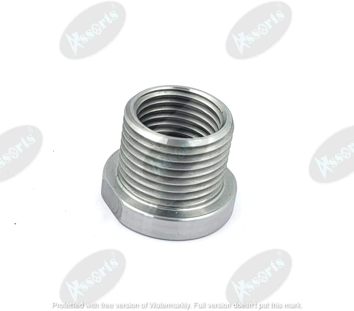 Woodworking Lathe Headstock Spindle Adapter Adaptor Male Thread 1-1/2" x 8 TPI to Female Thread 1-1/4" x 8 TPI