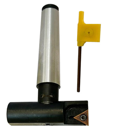 Assorts 3" Indexable Fly Cutter with MT3 Shank (M12 x 1.75 Drawbar Thread) – TCMT 1604 Carbide Insert Compatible – Precision Milling Tool for Surface Facing