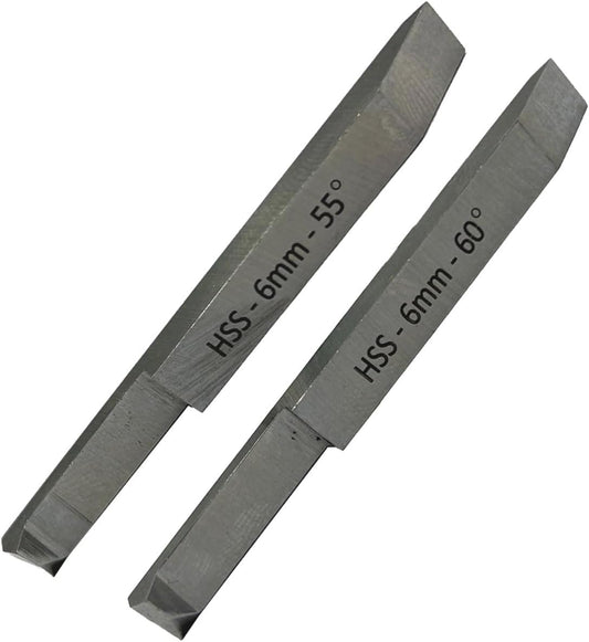Double End Internal External Threading HSS Tool Set for Lathe Machine (6 x 6 MM SHANK)