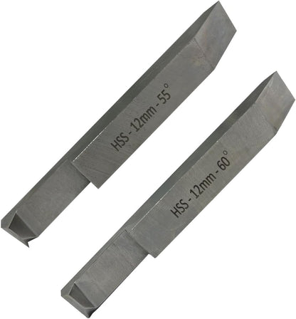Double End Internal External Threading HSS Tool Set for Lathe Machine (12 x 12 MM SHANK)