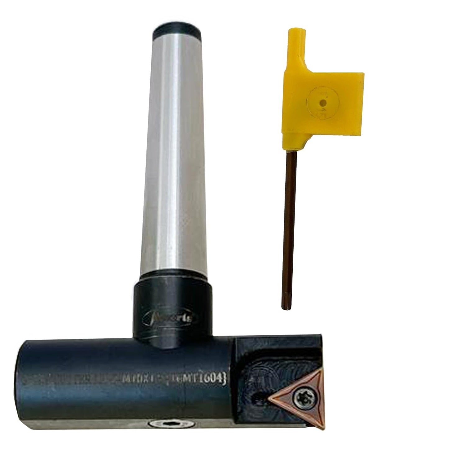 Assorts New Balanced Design 3″ Indexable Fly Cutter with MT-2 Shank (M-10/1.5 Drawbar Thread), Single Insert Face Milling Cutter, TCMT1604 Insert, Torx Screw & Star Key Included