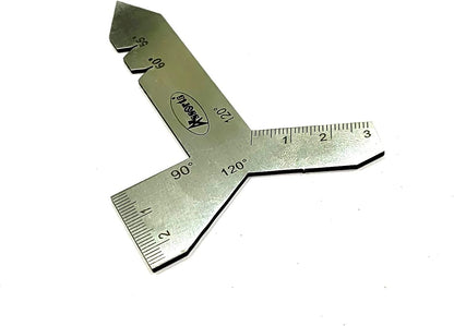 Stainless Steel Universal Grinding Gauge 55, 60, 90, & 120 Degrees Angle Tool
