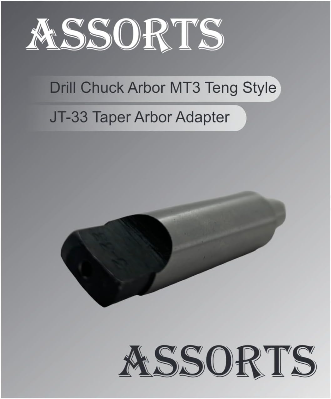 ASSORTS Drill Chuck Arbor MT3 Teng Style JT-33 Taper Arbor Adapter - Designed for Optimal Precision and Compatibility in Milling Machines