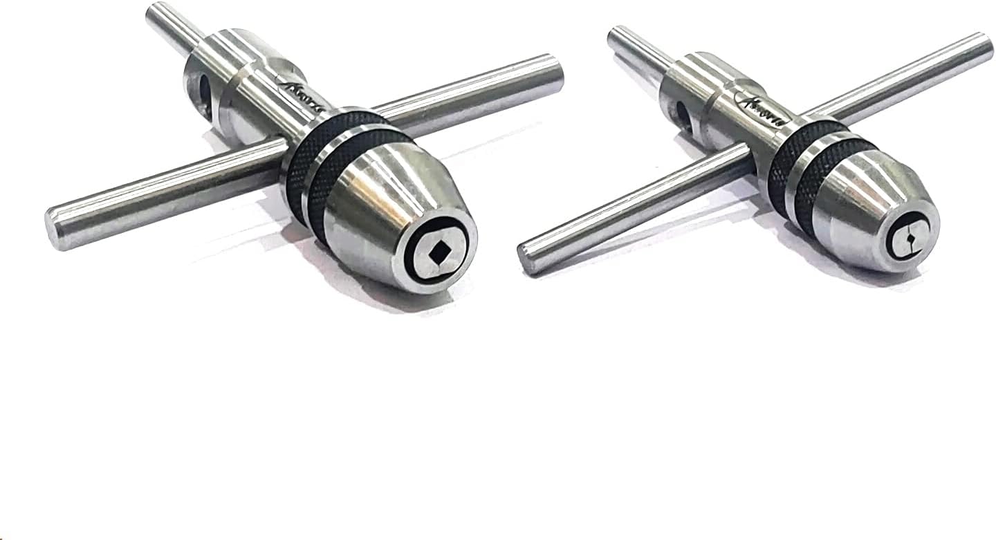 ASSORTS Spindle Tap Wrench Set (3/32" to 1/4" / M2.38 to M6.35 & 1/4" to 1/2" / M6 to M12)