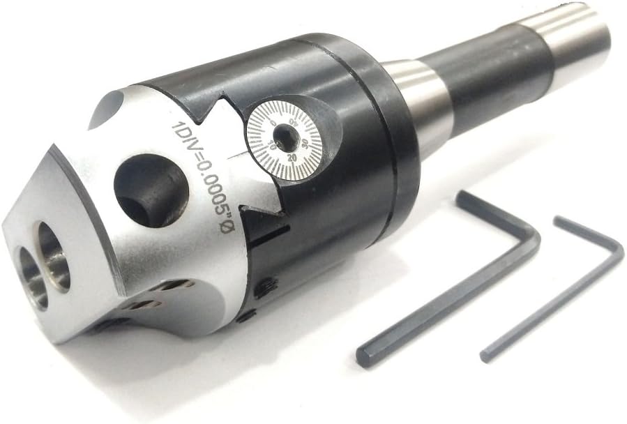 Precision Boring Head 2"Imperial 1 div=0.0005" & R8 Shank (7/16 UNF Drawbar)