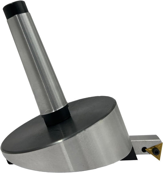 Large head size 4" Inch/ 100 mm diameter Fly cutter with Carbide Indexable tip facing tool (Morse Taper 3MT)