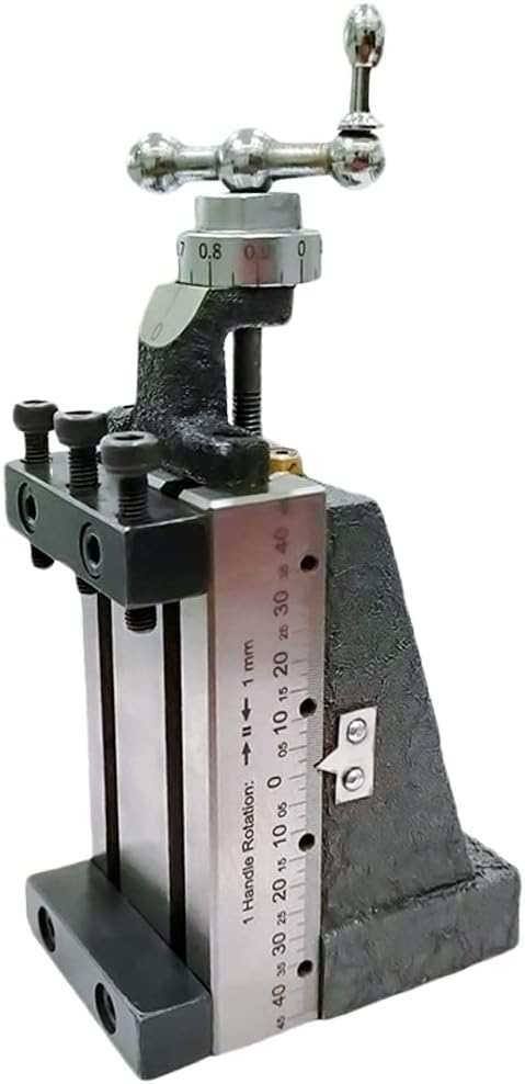 Mini Vertical Milling Slide Mounted on Z Type Angle Plate -Direct Fit for Mini Lathe Machine