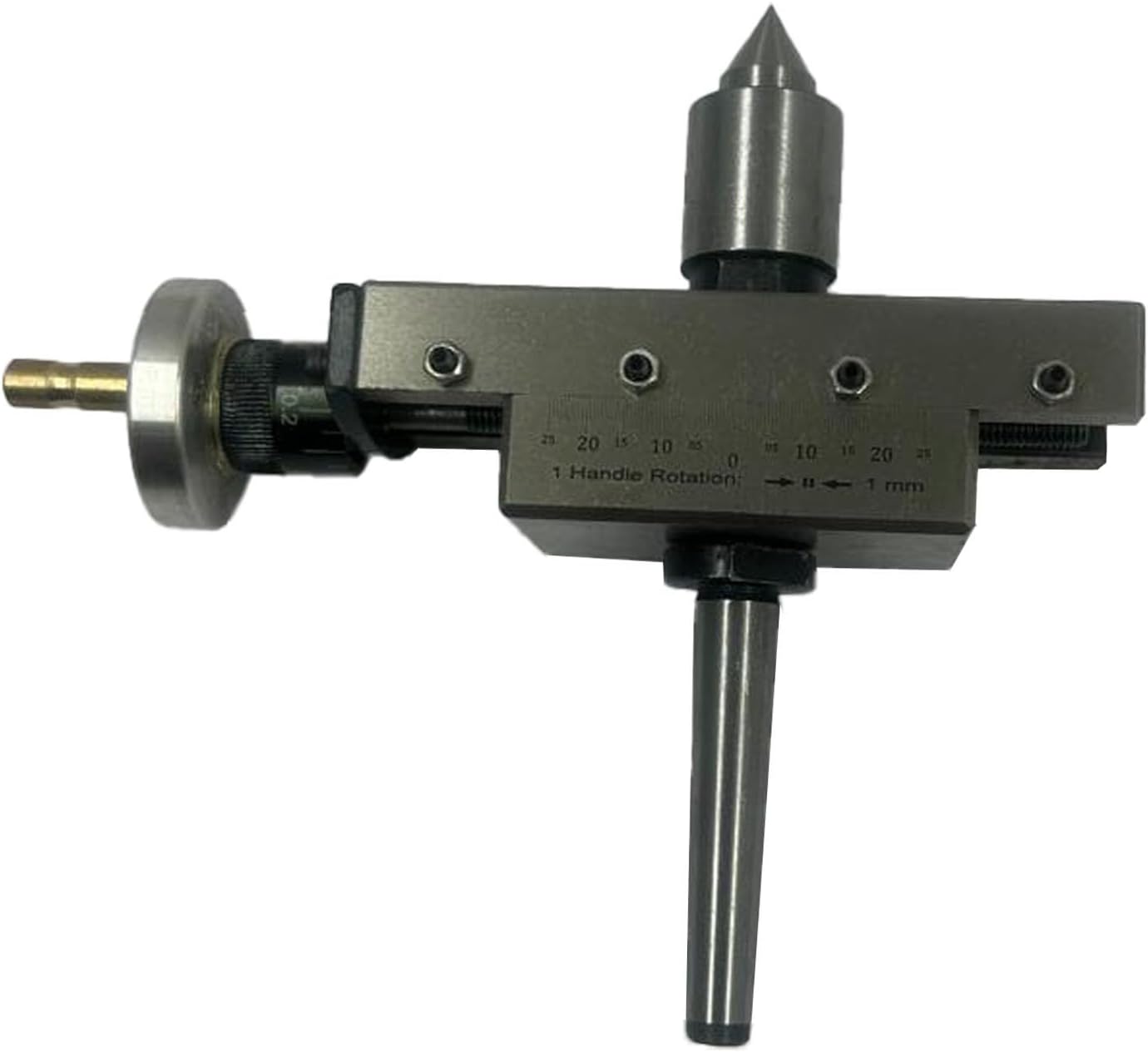 Assorts Improved Taper Turning Attachment With Revolving Live Center For Lathe Machine-metric (Morse Taper MT1)