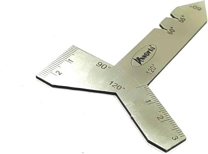 Stainless Steel Universal Grinding Gauge 55, 60, 90, & 120 Degrees Angle Tool