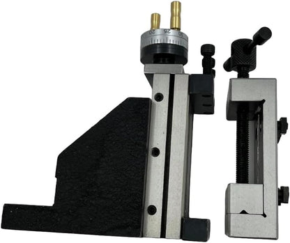 Assorts Tool Post Mini Vertical Slide with 50MM 4-Jaw Self-Centering Chuck, Complete with Back Plate Featuring Integrated Side Scale - Specifically Designed for Mini Lathe Applications