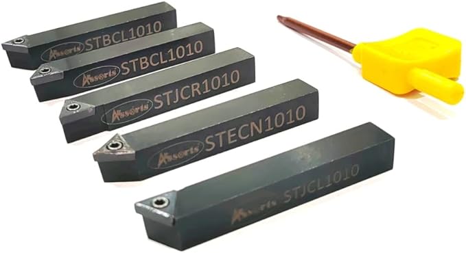 Assorts 5 Pc Indexable turning tool set for lathe- metalworking (12 mm Sq. Shank)