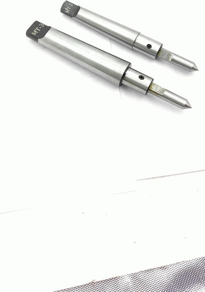 Assorts MT2 & MT3 Shank (Teng) Spring Center Tap Guide Tool Set - Aligns Tap for Threading on Lathes, Mills, and Jig Bores (set of both)