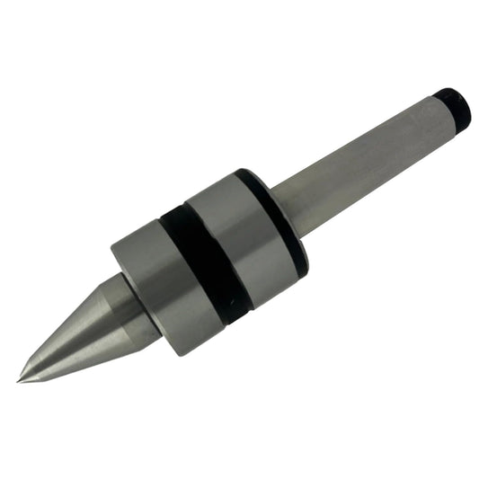 Precision Double Bearing Lathe Pipe Cum Revolving Center for Metalworking-Under 5 Microns Runout (3MT)
