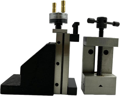 Assorts Tool Post Mini Vertical Slide with Side Scale and 50 MM Steel Vice for Mini Lathe - Precision and Versatility for Enhanced Metalworking Projects