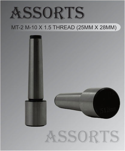 Assorts MT2 Arbor M10 x 1.5 Drawbar Thread (25mm x 28mm) - Elevate Your Milling, Lathe, and Drilling Operations