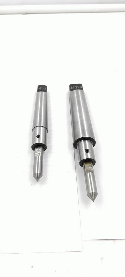Assorts MT2 & MT3 Shank (Teng) Spring Center Tap Guide Tool Set - Aligns Tap for Threading on Lathes, Mills, and Jig Bores (set of both)