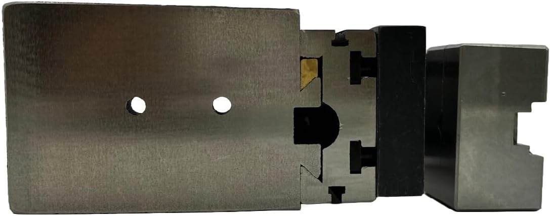 Assorts Tool Post Mini Vertical Slide with 50MM 4-Jaw Self-Centering Chuck, Complete with Back Plate Featuring Integrated Side Scale - Specifically Designed for Mini Lathe Applications