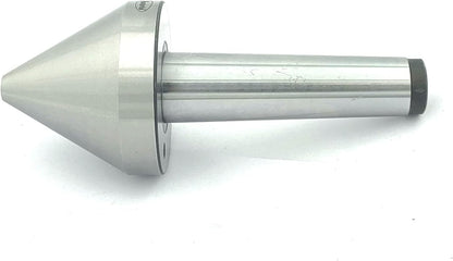 Bull Nose Pipe Live Revolving Center For Conventional Lathe II Under 5 Micron Run-out II Double Bearing II Fully Hardened & Ground II Capacity 0.5" to 3" Inch (12.5 to 75 mm) II