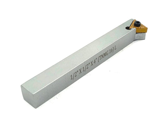 Tool Steel Indexable Tool Bit 1/2" Shank for Fly cutter for Milling II Replaceable TNMG16 Carbide Insert II Metalworking, Facing, Turning Tool