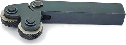 Pivot Head Diagonal Dual 2 Wheel 1.5 MM Pitch Knurling Tool for Lathe Machine