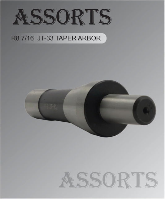 ASSORTS R8 7/16 Inch to JT-33 Taper ARBOR Adapter Sleeve for Precision Tooling and Machining