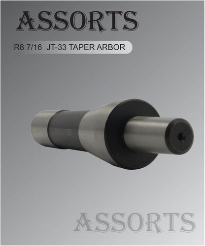 ASSORTS R8 7/16 Inch to JT-33 Taper ARBOR Adapter Sleeve for Precision Tooling and Machining